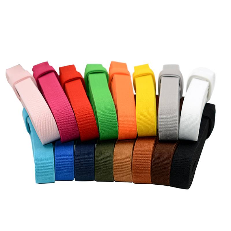 Custom Polyester Elastic Bands For Suspenders Belts Clothes Webbing